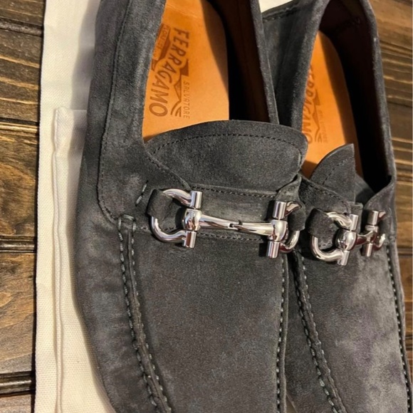 Ferragamo suede driver